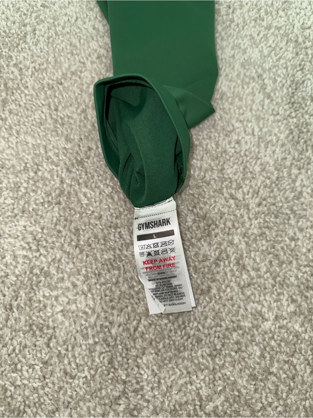 Gymshark Forest Green High-Waist Leggings - Picture 4 of 4